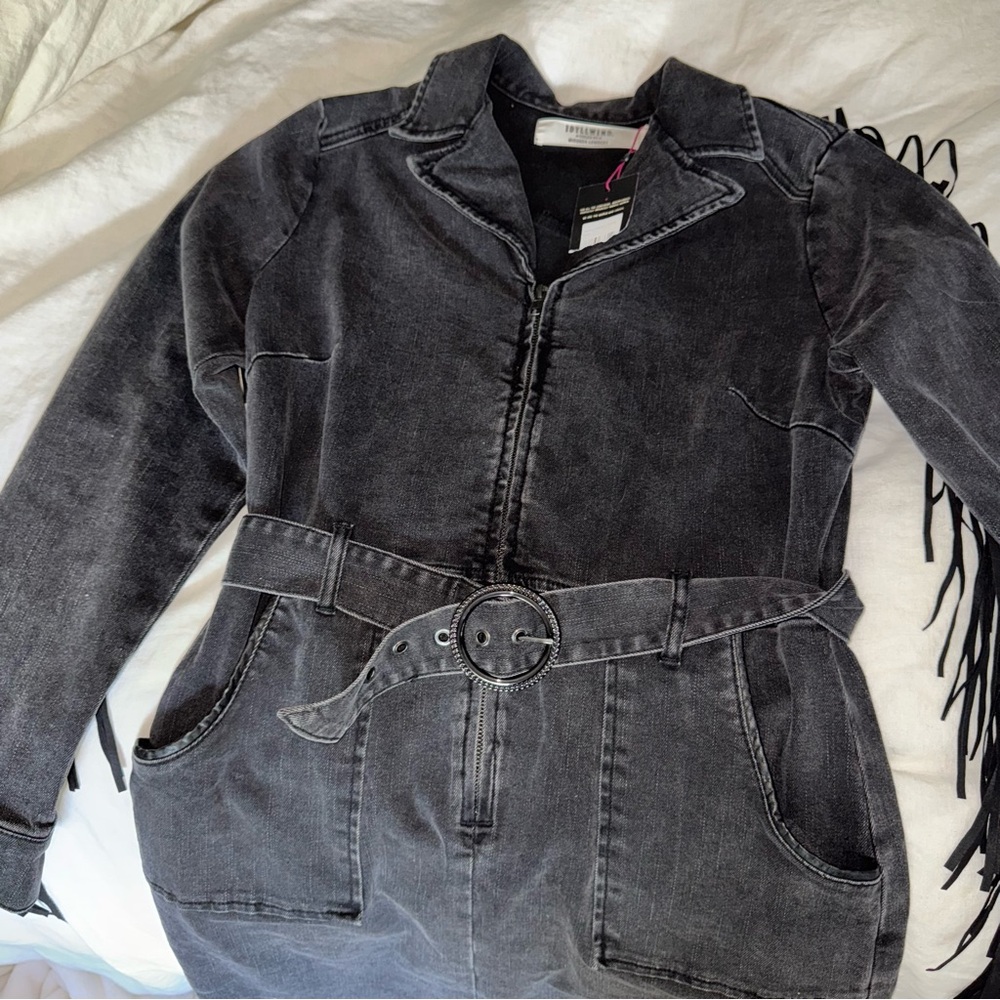 Idyllwind Black Jean Jacket with Distressed Detailing